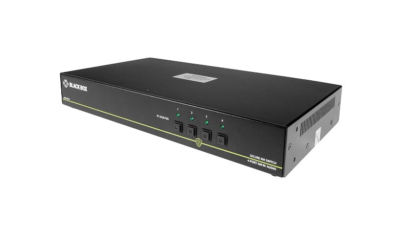 Black Box SECURE NIAP - keyboard/mouse/audio switch - 4 ports - TAA Complia