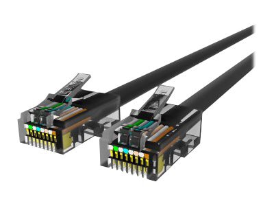 Belkin Cat5e/Cat5 6ft Black Ethernet Patch Cable, No Boot, PVC, UTP, 24 AWG, RJ45, M/M, 350MHz, 6'