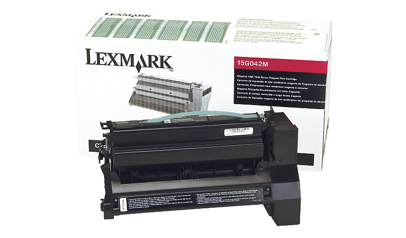 Lexmark Return Program 15G042M Hi-Yield Magenta Toner Cartridge