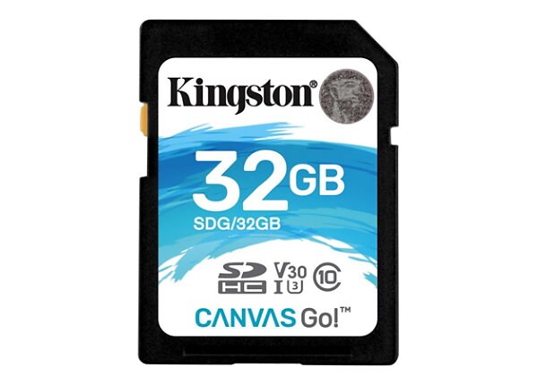 Kingston Canvas Go! - flash memory card - 32 GB - SDHC UHS-I