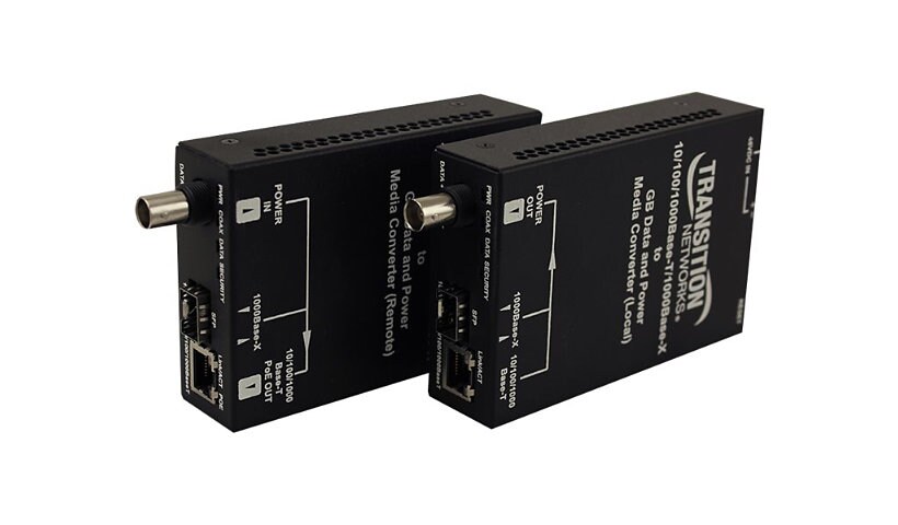 Transition Networks Ethernet Over Coax Extender - media converter - 10Mb LA