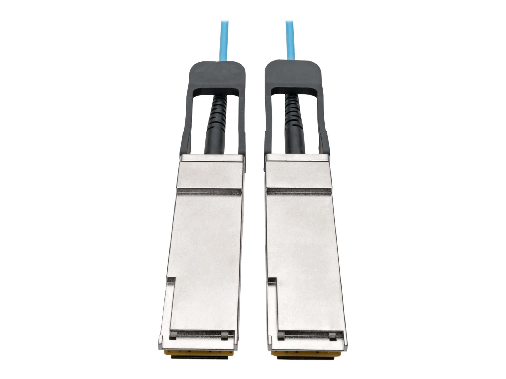 Eaton Tripp Lite Series QSFP+ to QSFP+ Active Optical Cable - 40Gb, AOC, M/M, Aqua, 3M (9.84 ft.) - 40GBase-AOC direct