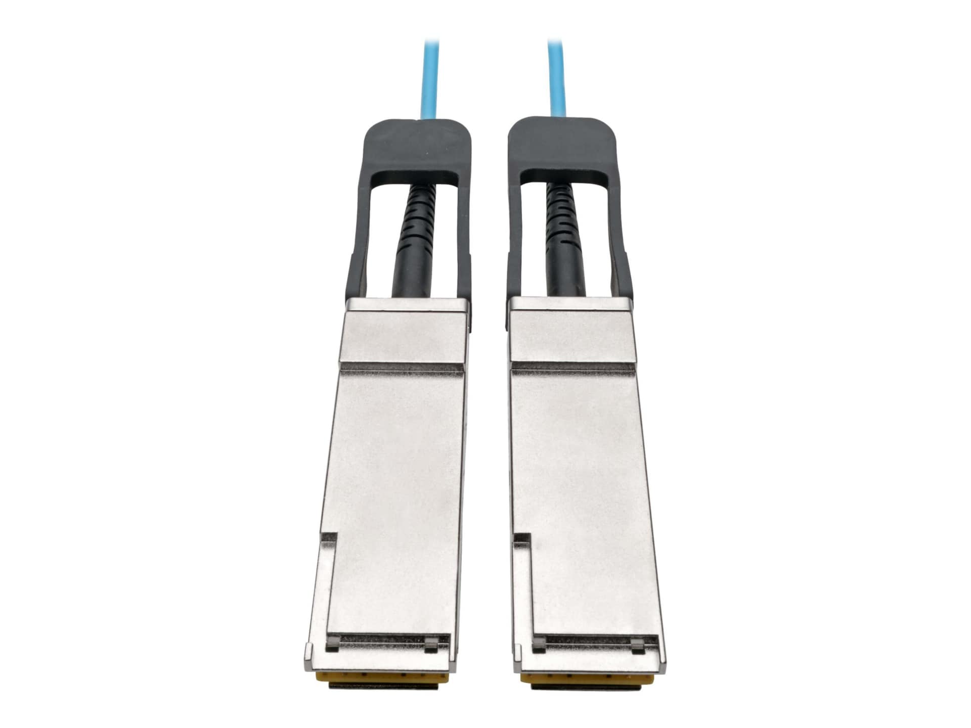 Eaton Tripp Lite Series QSFP+ to QSFP+ Active Optical Cable - 40Gb, AOC, M/M, Aqua, 10M (32.8 ft.) - 40GBase-AOC direct