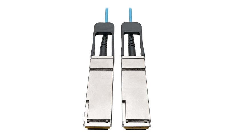 Eaton Tripp Lite Series QSFP+ to QSFP+ Active Optical Cable - 40Gb, AOC, M/M, Aqua, 10M (32.8 ft.) - 40GBase-AOC direct