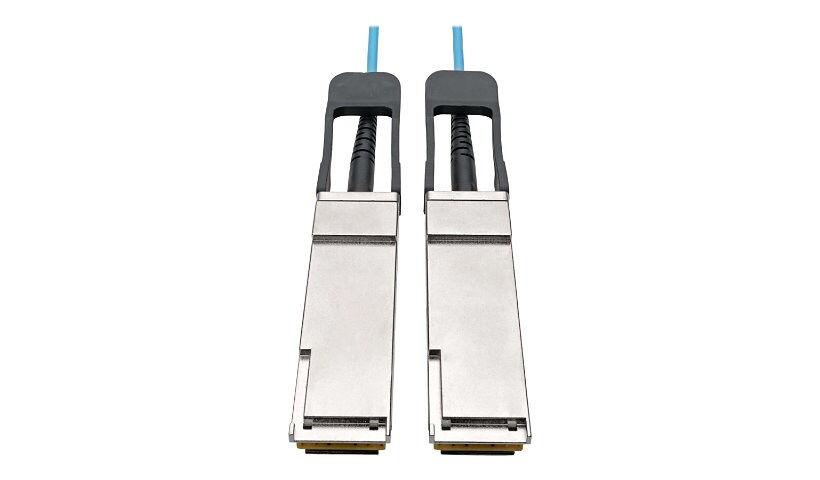 Tripp Lite QSFP+ to QSFP + Active Optical Cable Fiber 40Gb AOC M/M Aqua 30M