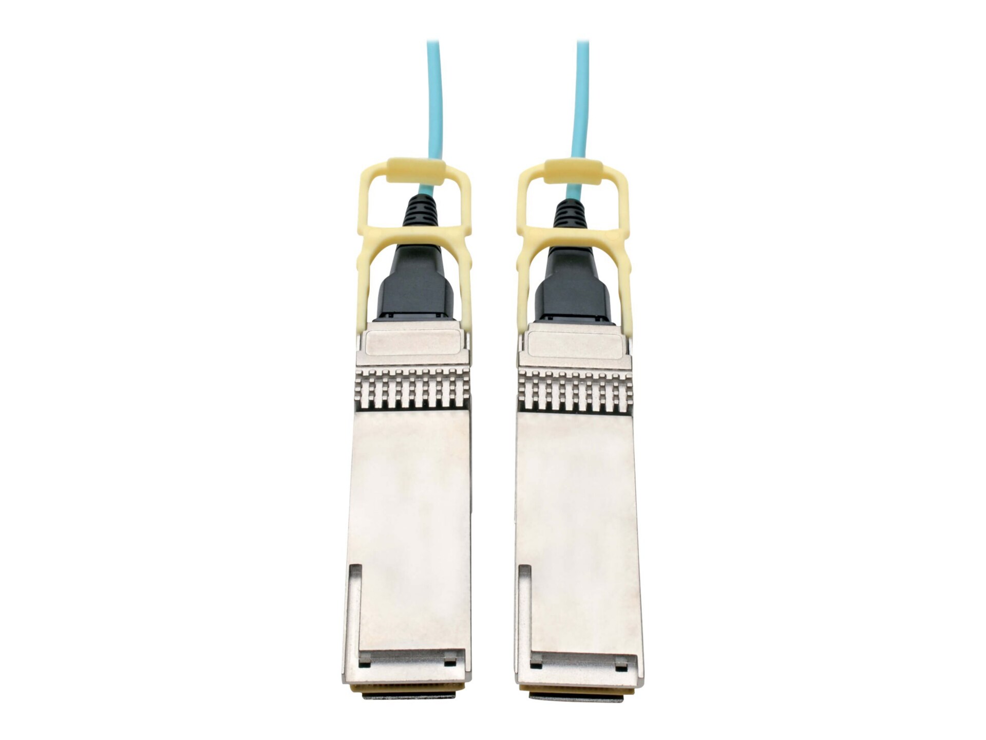 Tripp Lite QSFP28 to QSFP28 Active Optical Cable Fiber 100Gb M/M Aqua 10M
