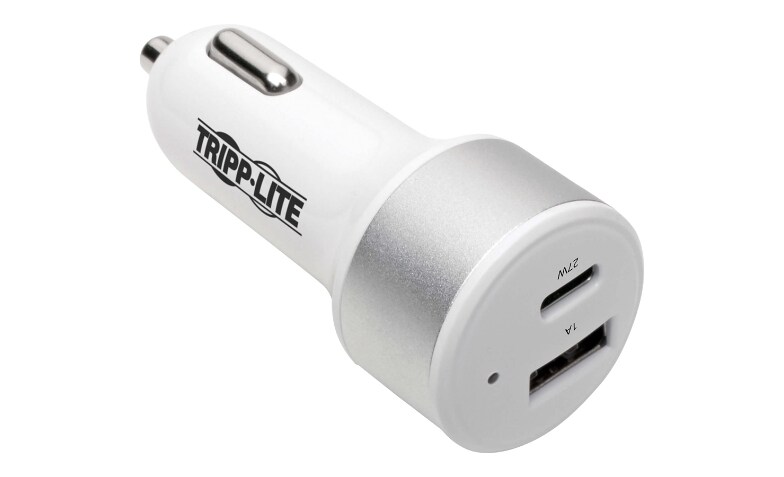 Tripp Lite Dual-Port USB Car Charger with PD Charging - USB Type C