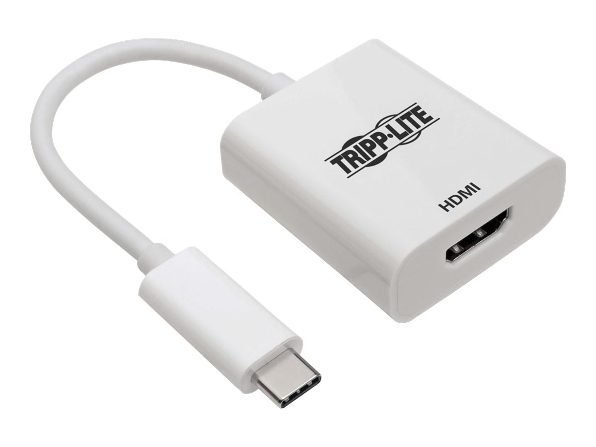 Tripp Lite USB C to HDMI 4K Adapter Converter M/F White 6in USB Type-C