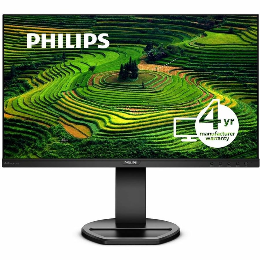 PHILIPS - 24 inch Monitor, LED, FHD, DP, HDMI, USB-Hub - 24"