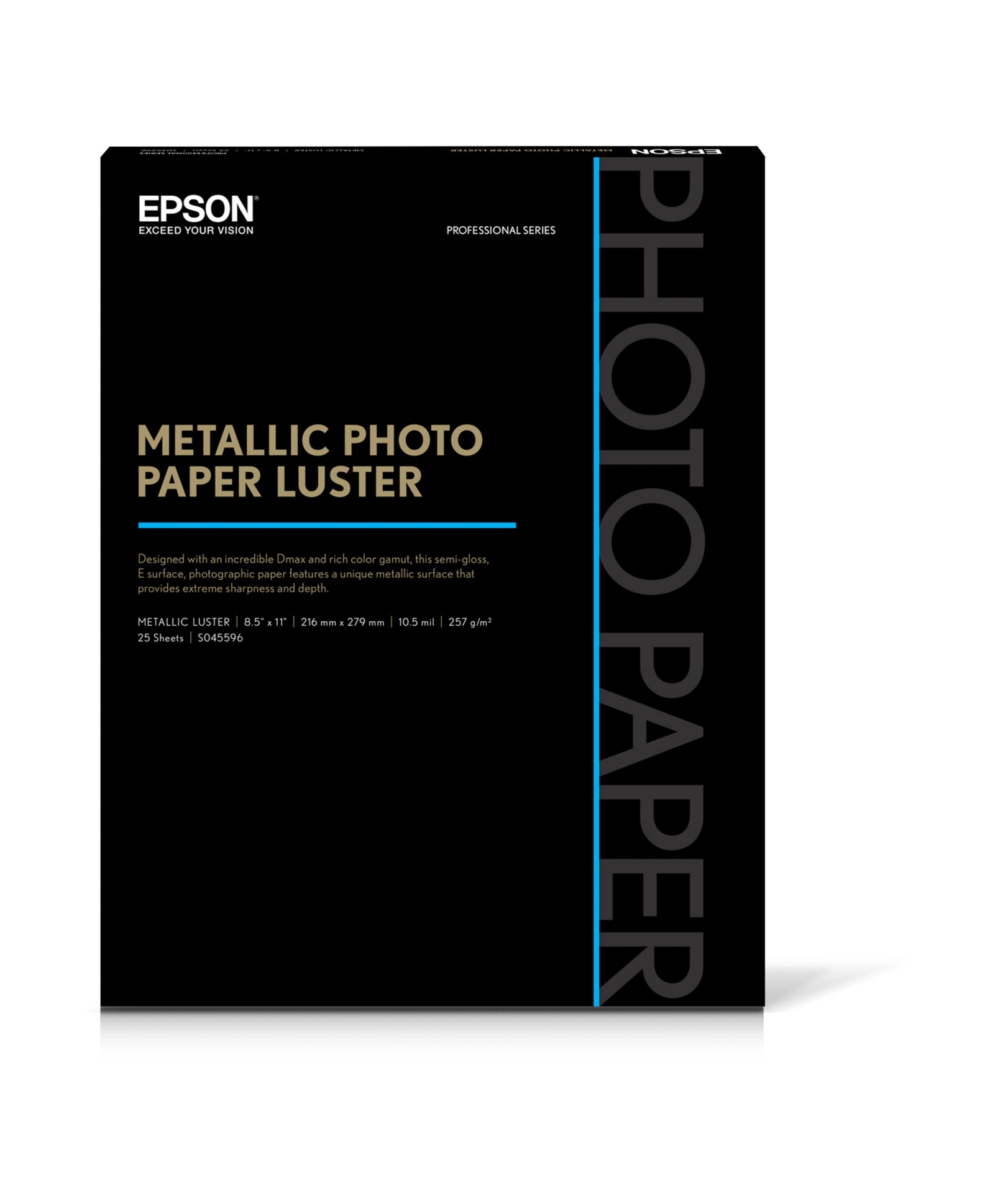 Epson Metallic - photo paper - 25 sheet(s) - 8.5 in x 11.02 in