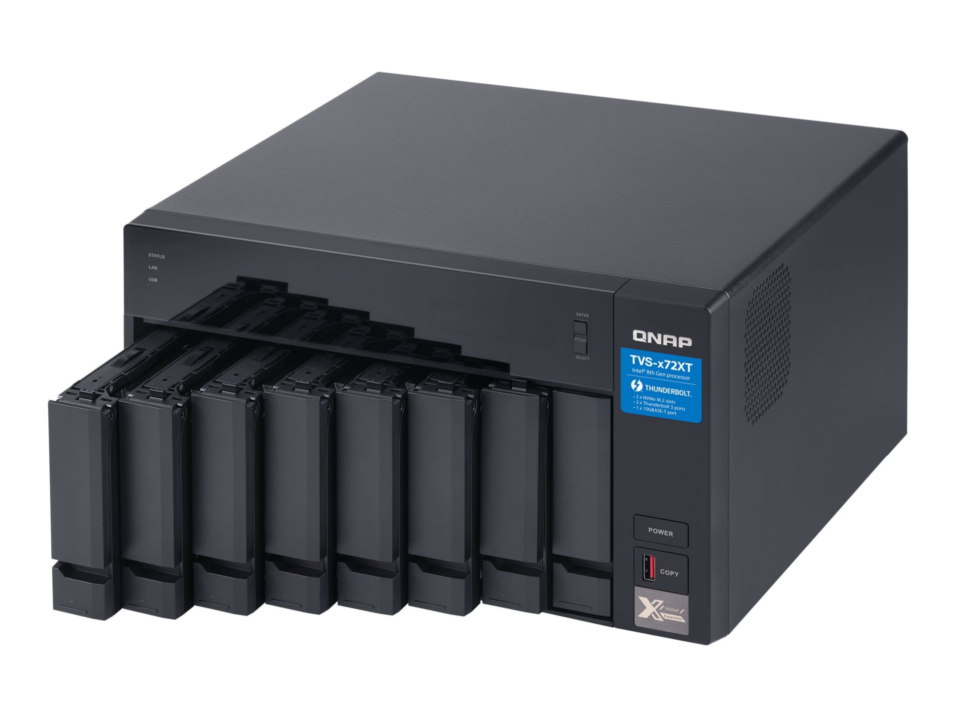 QNAP TVS-872XT - NAS server - 0 GB