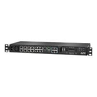 APC NetBotz 750 1U 4-Port POE Switch Rack Monitor - Black