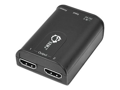 SIIG 2-Port HDMI Splitter with Audio - USB Powered - video/audio splitter -