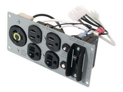 APC Backplate 120V with 2) 5-15R, (2) 5-20R and (1) L5-20R Outputs