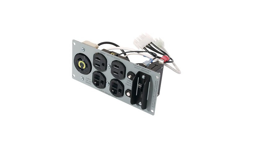 APC Backplate 120V with 2) 5-15R, (2) 5-20R and (1) L5-20R Outputs