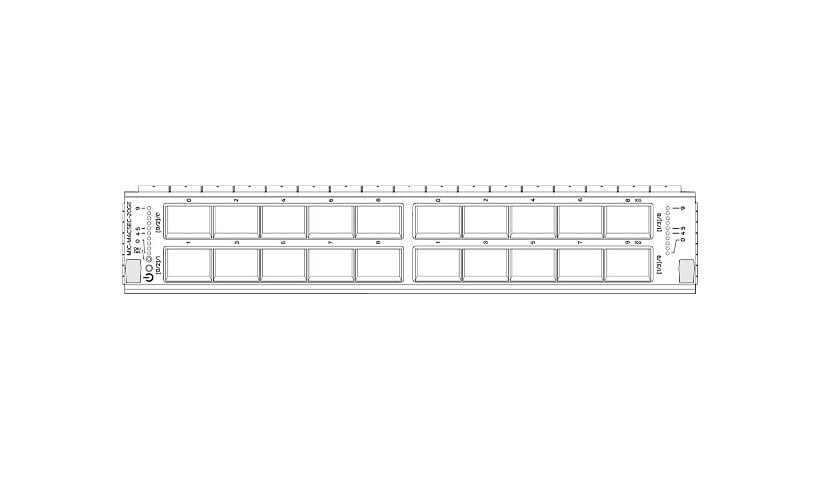 Juniper Networks MIC-MACSEC-20GE - expansion module - Gigabit SFP x 20 + 10Gb Ethernet SFP+ x 2