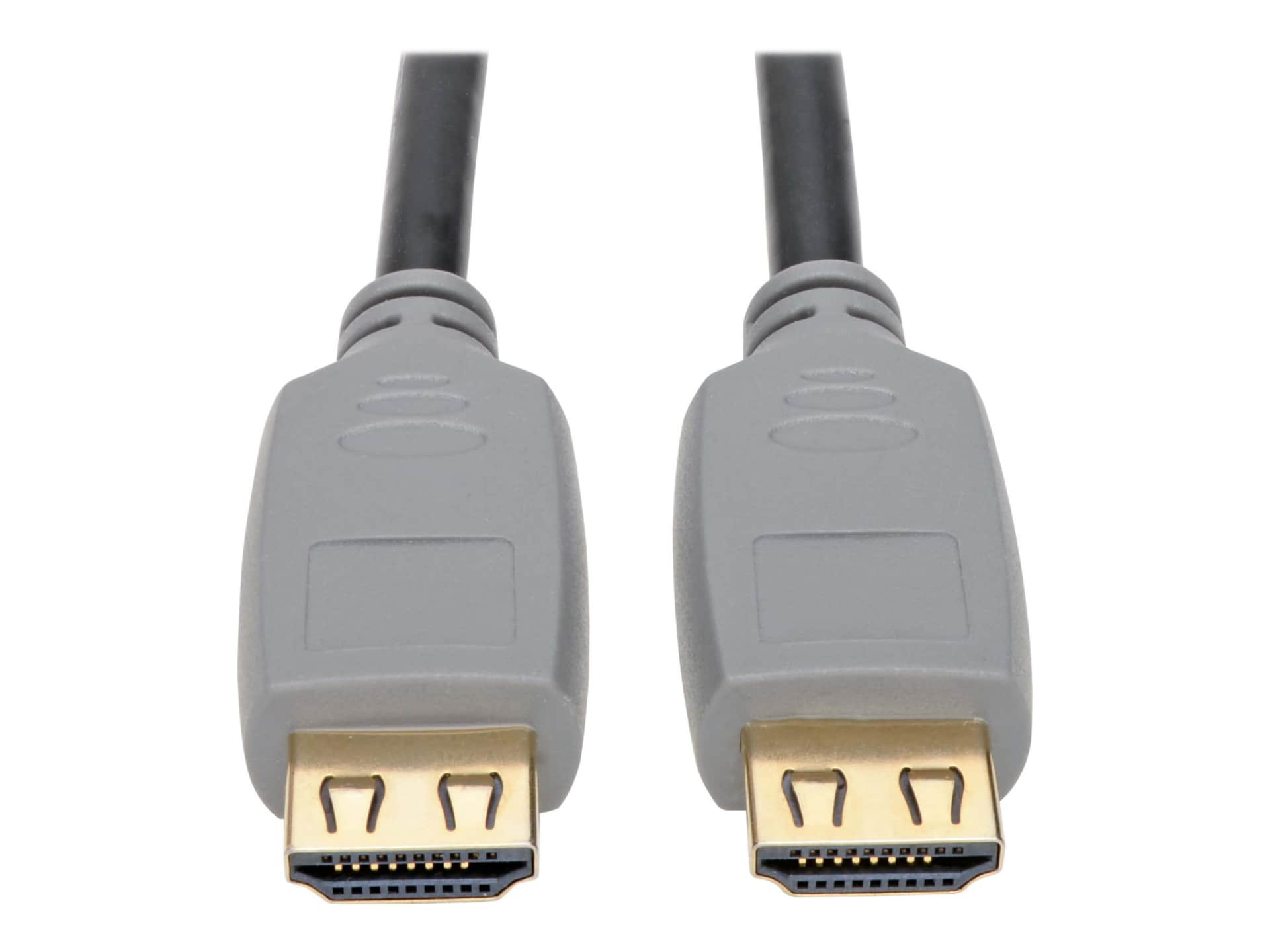 Eaton Tripp Lite Series 4K HDMI Cable (M/M) - 4K 60 Hz, 4:4:4, Gripping Connectors, Black, 3 ft. - HDMI cable - 3 ft