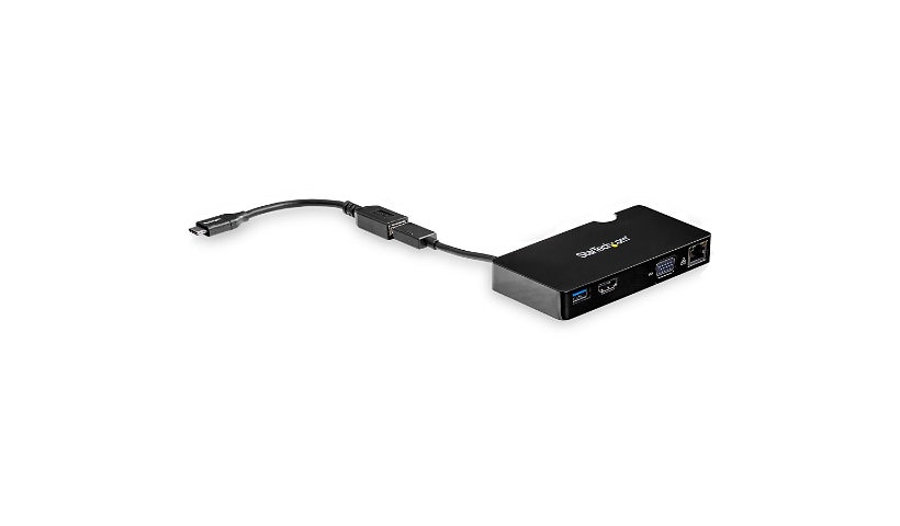 StarTech.com USB 3.0 Multiport Adapter with USB-C to A Cable - HDMI or VGA