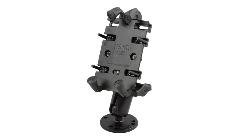 RAM Quick-Grip Spring Loaded Phone Mount with Drill-Down Base - holder