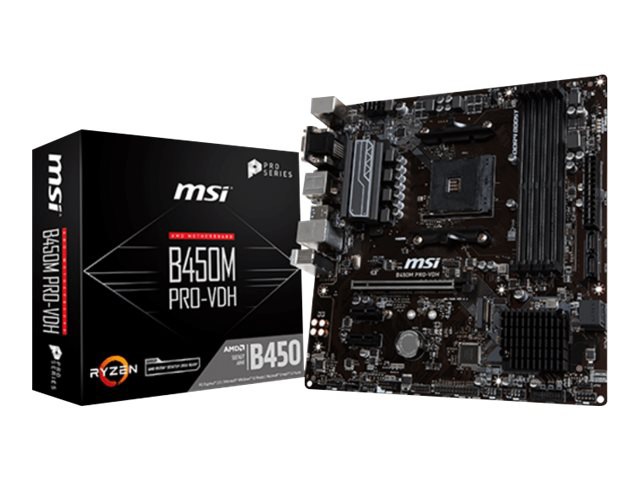 MSI B450M PRO-VDH - motherboard - micro ATX - Socket AM4 - AMD B450