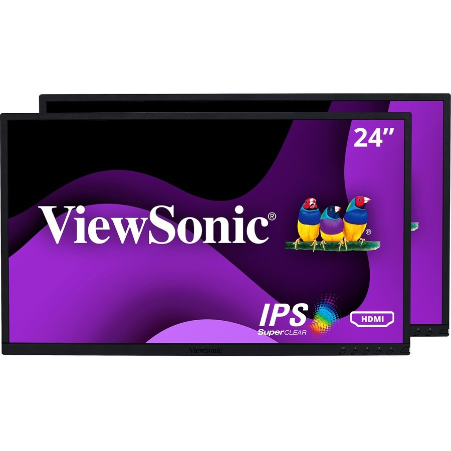 ViewSonic VG2448_H2 24" Dual Pack Head-Only 1080p IPS Monitors with HDMI