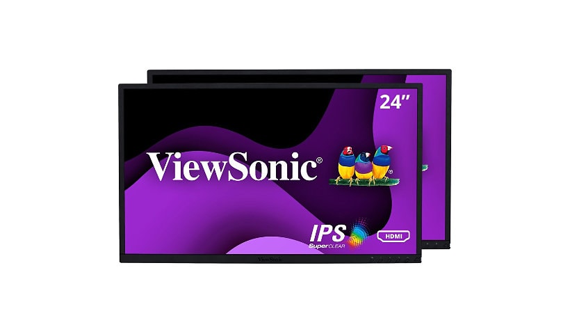 ViewSonic VG2448_H2 24" Dual Pack Head-Only 1080p IPS Monitors with HDMI