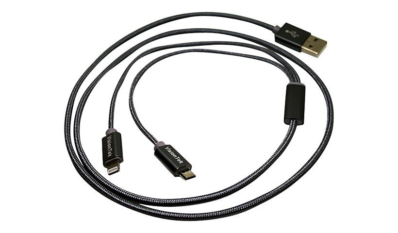 VisionTek charging / data cable - Lightning / USB - 6.6 ft