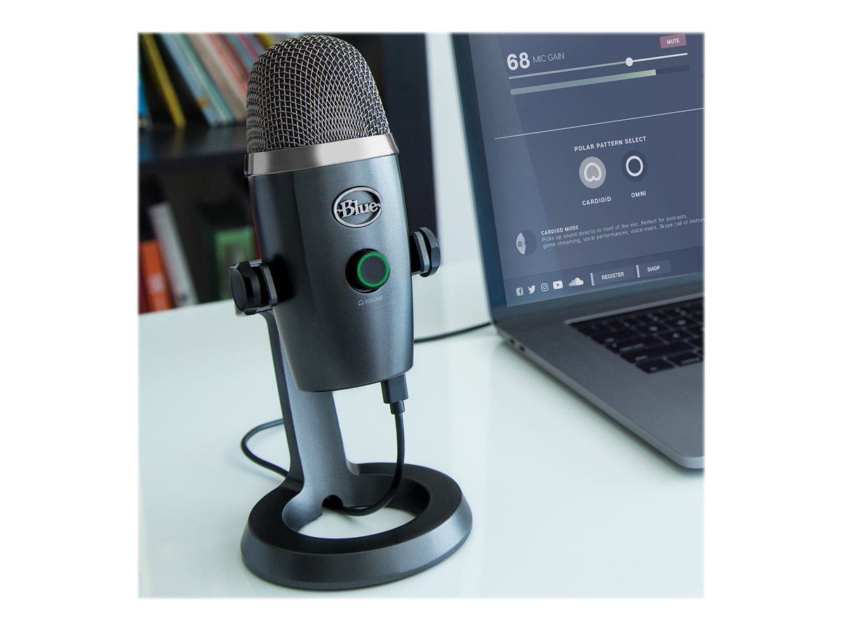 Thumbnail 2 of 7 for Blue Yeti Nano Dual-Pattern USB Microphone With BLUE VO!CE - Shadow Gray
