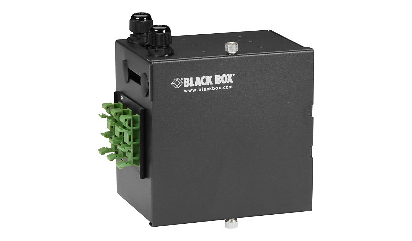 Black Box DIN Rail Fiber Enclosure - patch panel housing