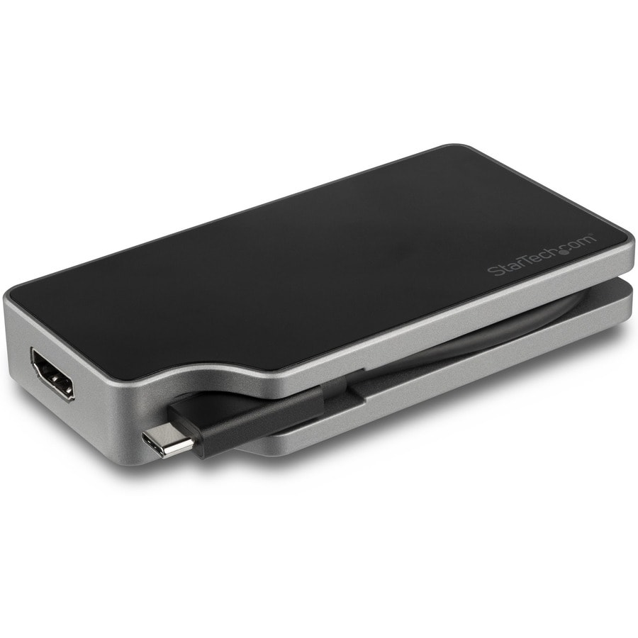 StarTech.com USB C Multiport Video Adapter - Portable 4K 60Hz USB C to HDMI 2.0/mDP/VGA/DVI - PD 3.0