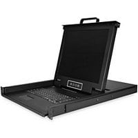 StarTech.com 8 Port Rackmount KVM Console w/Cables - 1U Integrated 17" LCD VGA KVM Switch Drawer