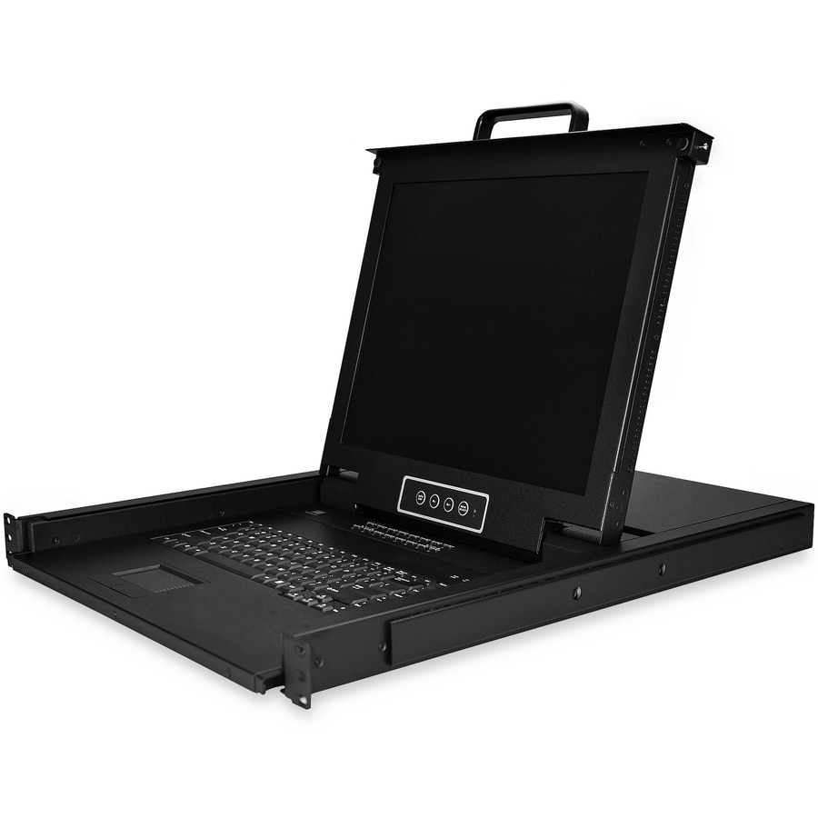 StarTech.com 16 Port Rackmount KVM Console w/Cables - 1U Integrated 17" LCD VGA KVM Switch Drawer