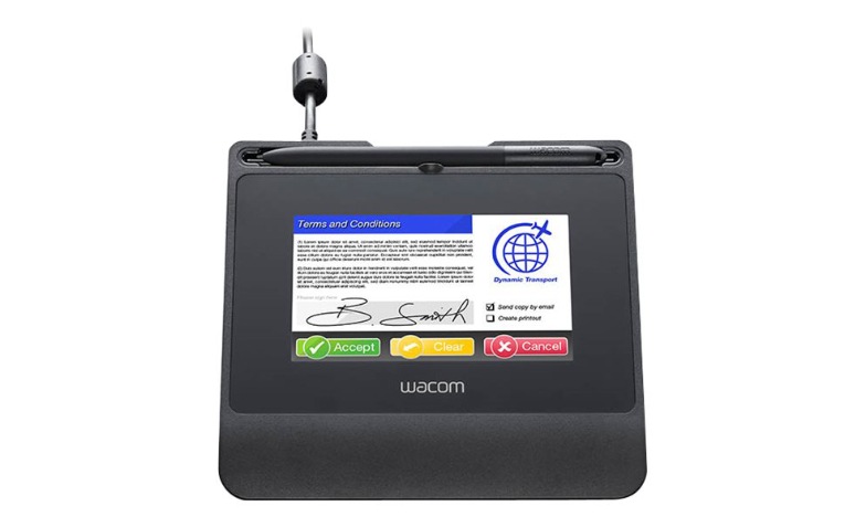 Wacom STU-540 Color Signature Pad Black - STU540 - Signature Pads