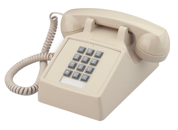 Cortelco 2500 Electronic Ringer Desk Phone