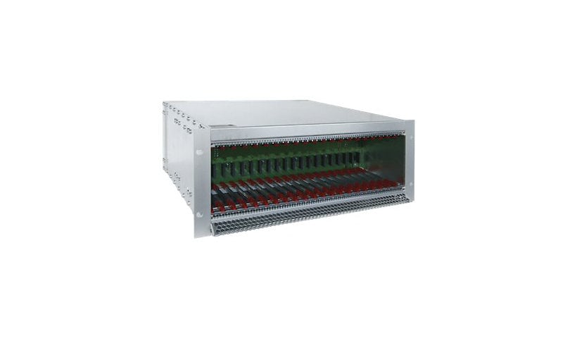 Black Box ServSwitch DKM HD Video and Peripheral Matrix Switch Modular Housing 21-Slot Chassis with Power Supply and