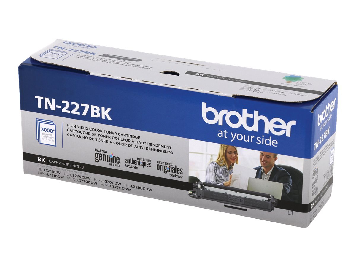 Brother TN227BK - à rendement élevé - noir - original - cartouche de toner