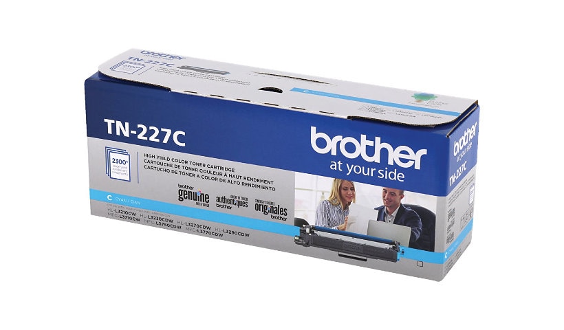 Brother TN227C - à rendement élevé - cyan - original - cartouche de toner