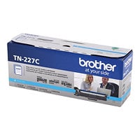 Brother TN227C - à rendement élevé - cyan - original - cartouche de toner