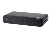 Belkin Universal Secure Dual-Head - KVM / audio switch - 4 ports - TAA Compliant