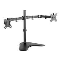 V7 DS2FSD-2N - stand - for 2 LCD displays - black