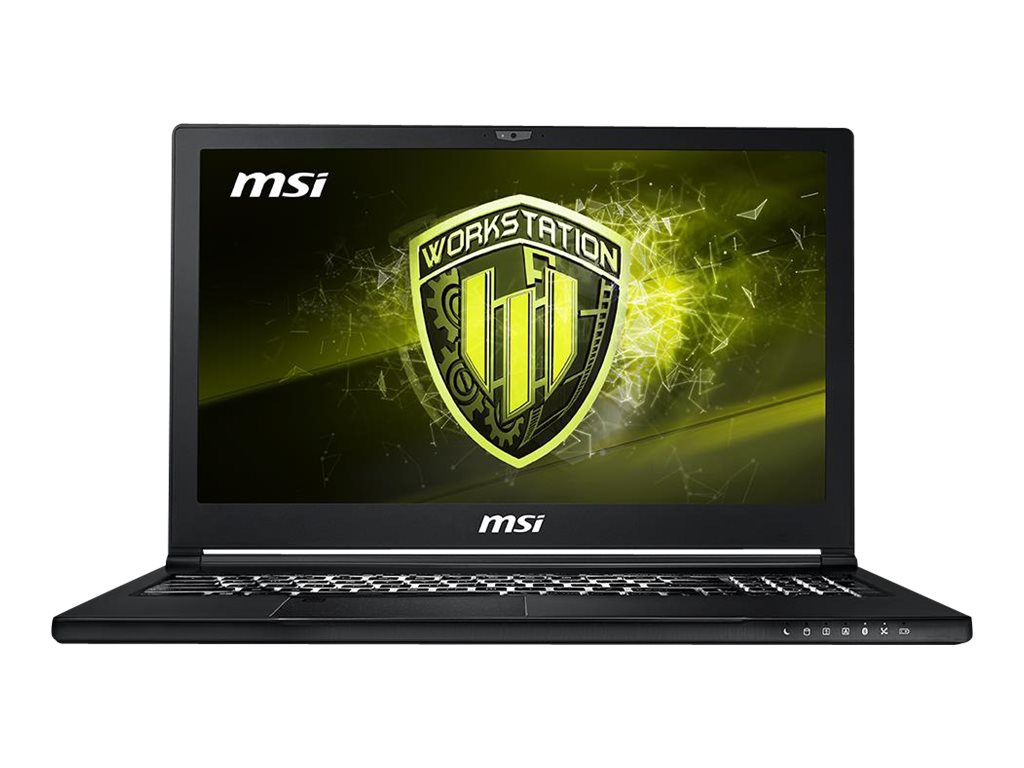 MSI WS63 8SJ 064 - 15.6" - Core i7 8750H - 64 GB RAM - 512 GB SSD + 2 TB HDD