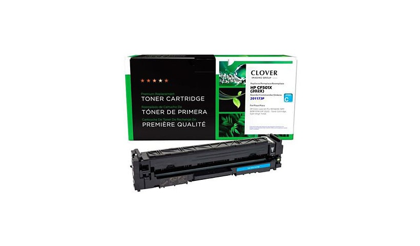 Clover Imaging Group - High Yield - cyan - compatible - remanufactured - toner cartridge (alternative for: HP 202X, HP