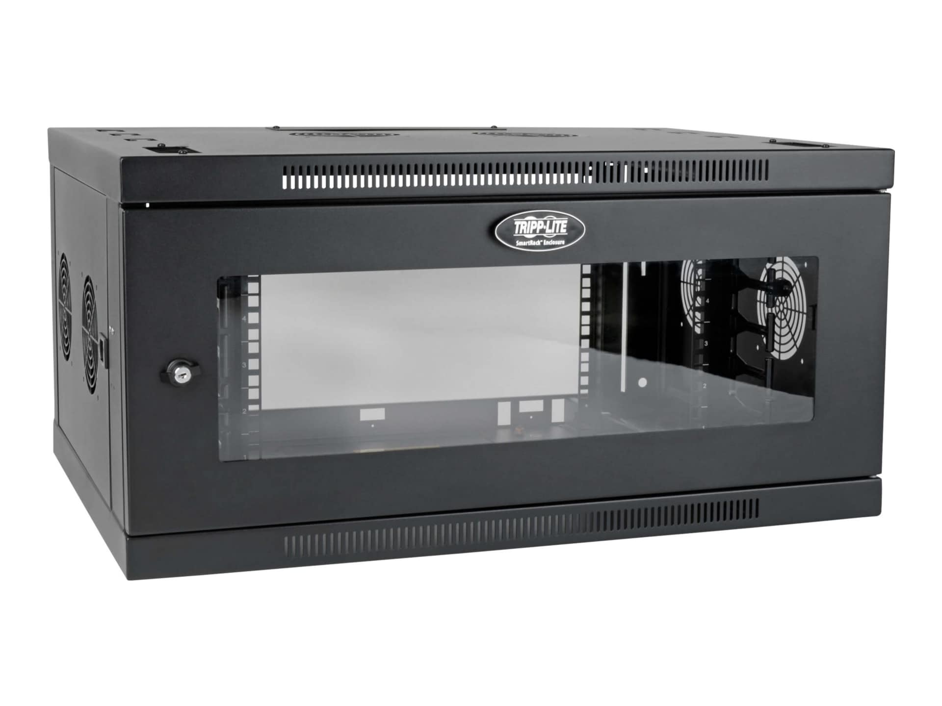 Tripp Lite SmartRack 6U Low-Profile Switch-Depth-Plus Wall-Mount Rack Enclosure Cabinet, Wide - rack enclosure cabinet -