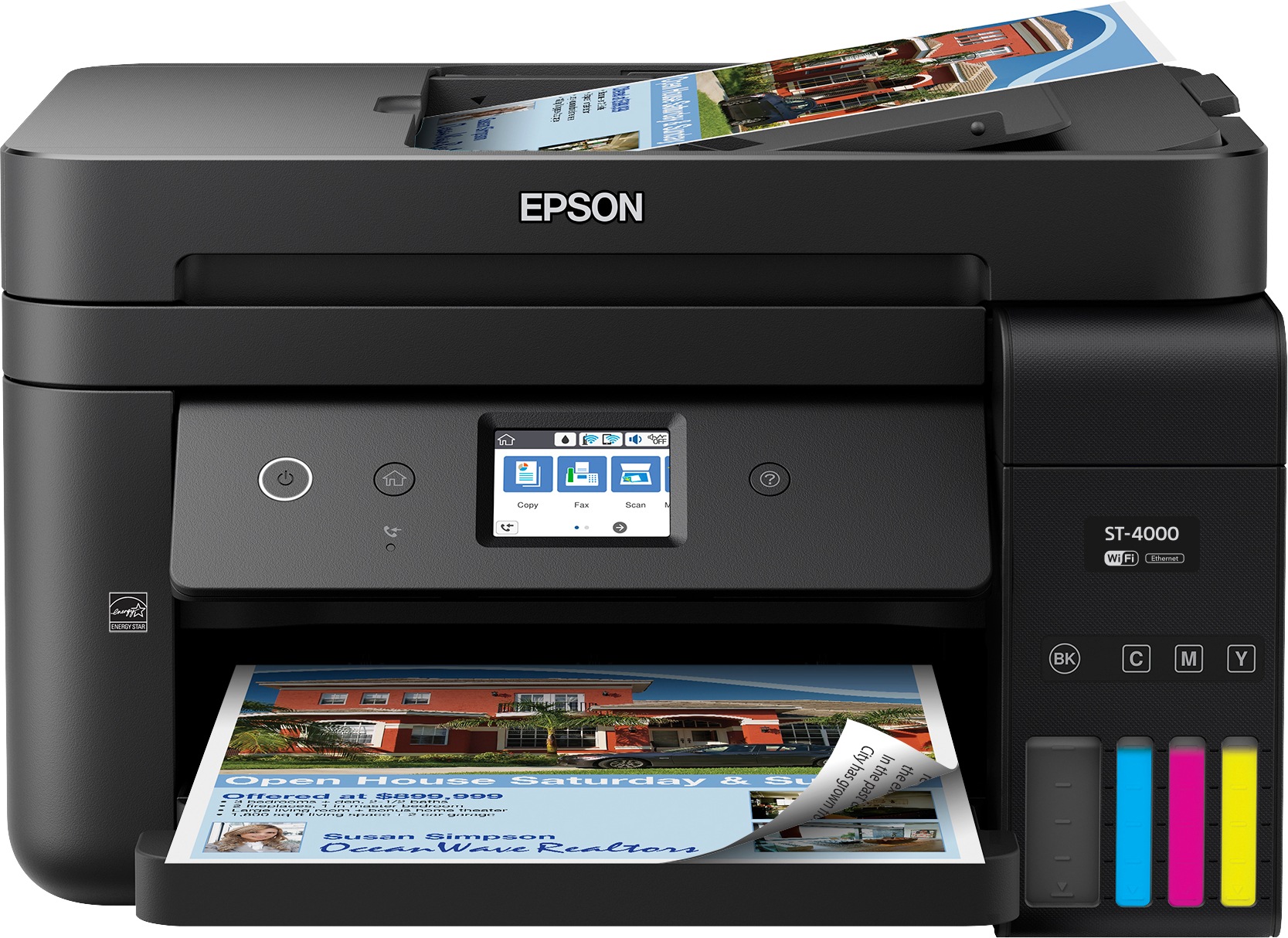 Epson WorkForce ST-4000 EcoTank Color MFP Supertank Printer