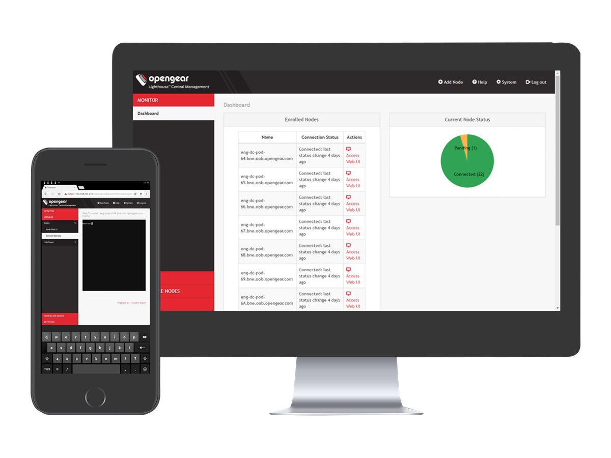 Opengear Lighthouse - subscription license (1 year) - 2500+ nodes