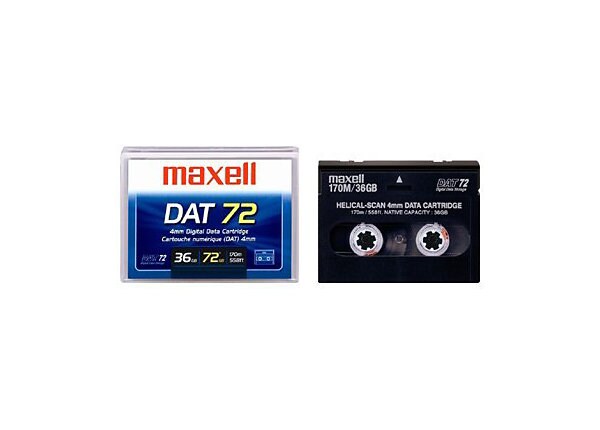 Maxell DAT 72 storage media