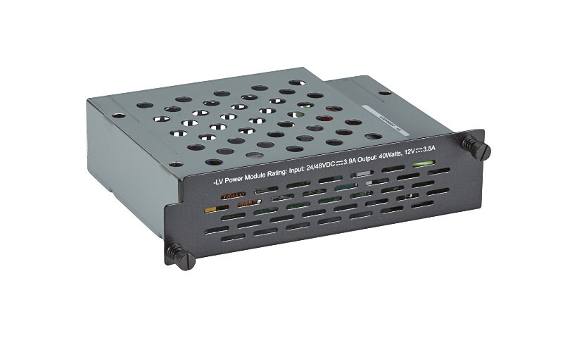 Black Box Industrial Managed Ethernet Switch Power Supply 4-Slot Low-Voltag