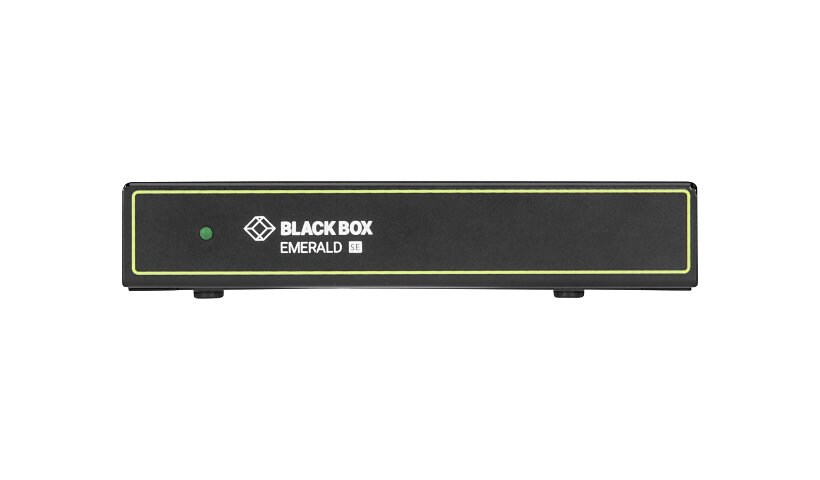 Black Box Emerald SE DVI KVM-over-IP Extender Transmitter - KVM / audio / serial / USB extender - TAA Compliant