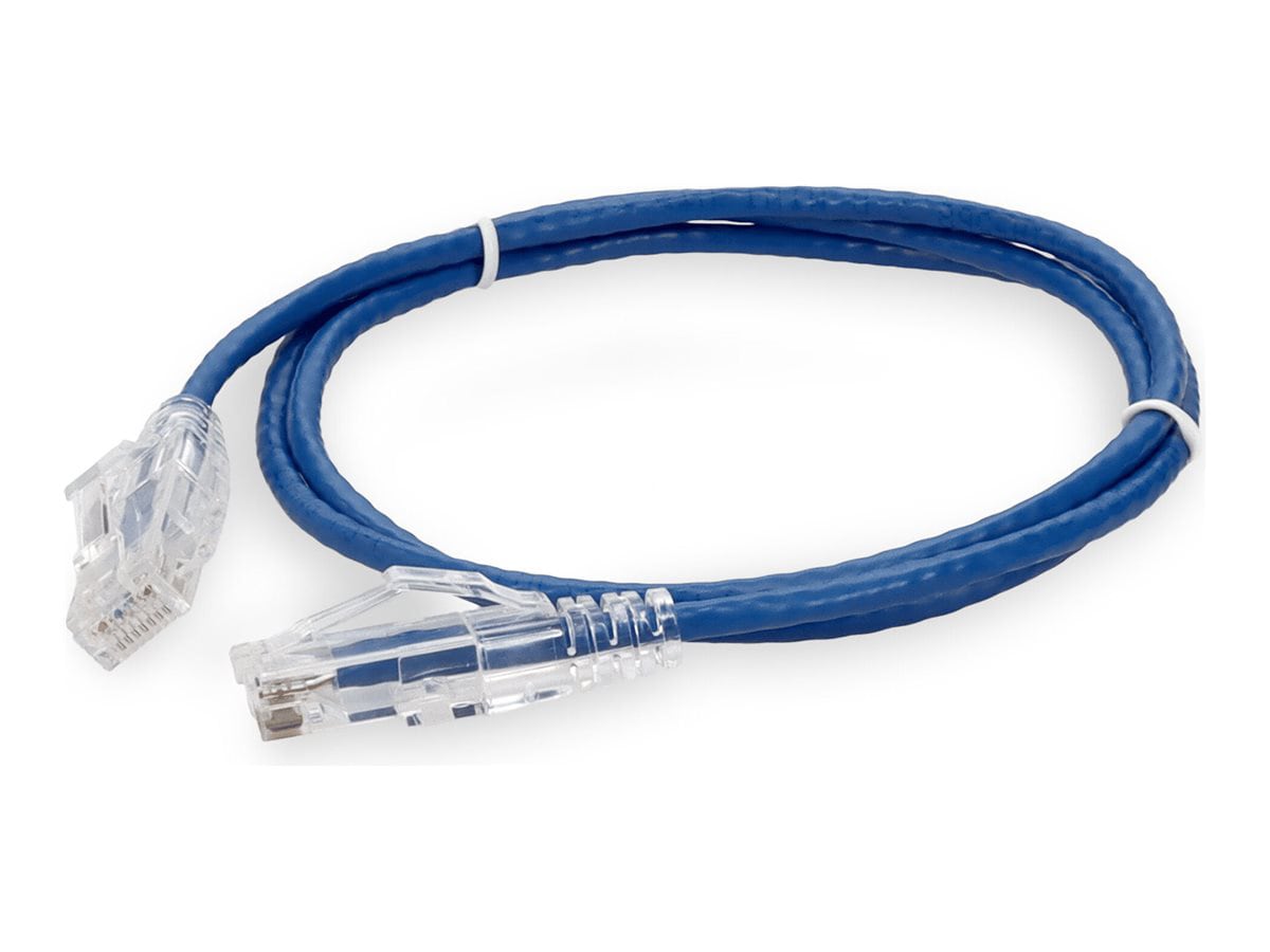 Proline 8ft Blue CAT 6 Slim PVC Ethernet Cable Snagless Clear-Claw RJ-45 M/M