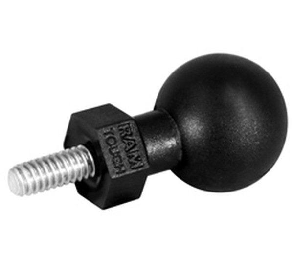 RAM Tough-Ball with M8-1.25 x 8mm Threaded Stud - Size 1" Rubber Ball - bal